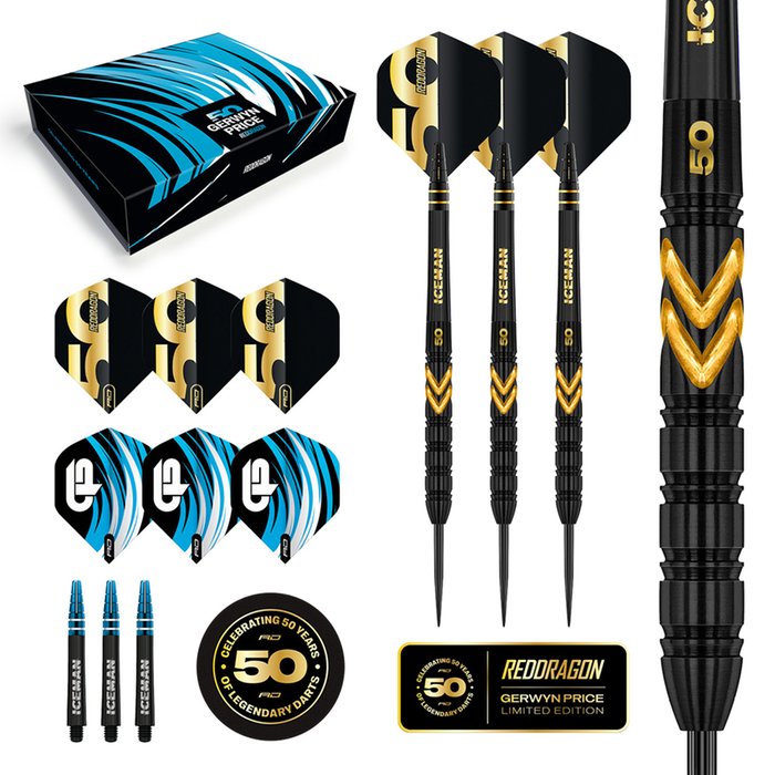 Red Dragon - Gerwyn Price 50 Years 90% - Steel Darts Szett - Direct Darts - 2