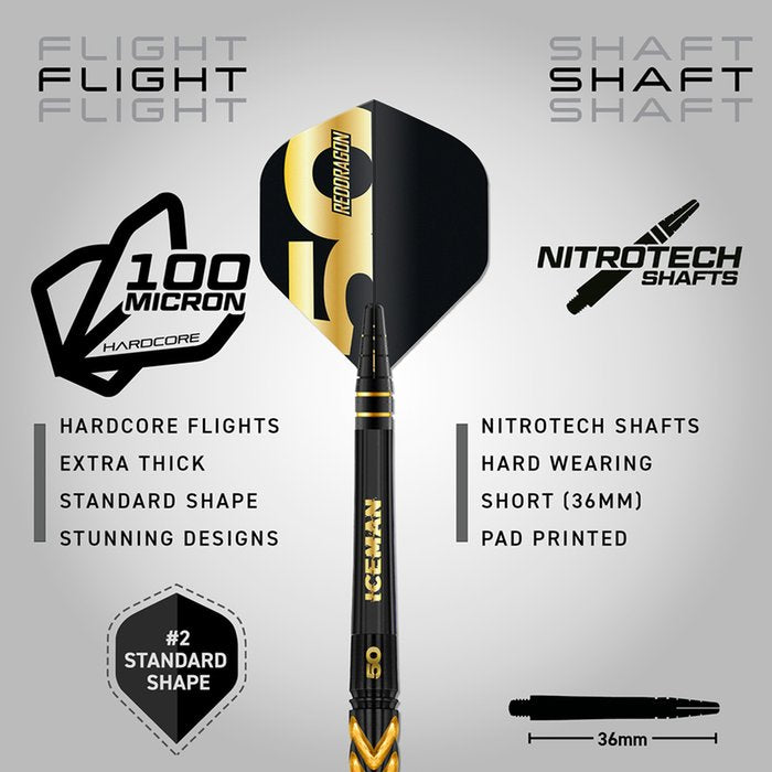 Red Dragon - Gerwyn Price 50 Years 90% - Steel Darts Szett - Direct Darts - 7