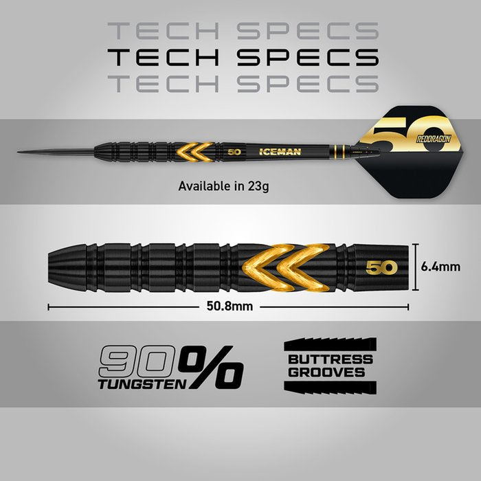 Red Dragon - Gerwyn Price 50 Years 90% - Steel Darts Szett - Direct Darts - 6