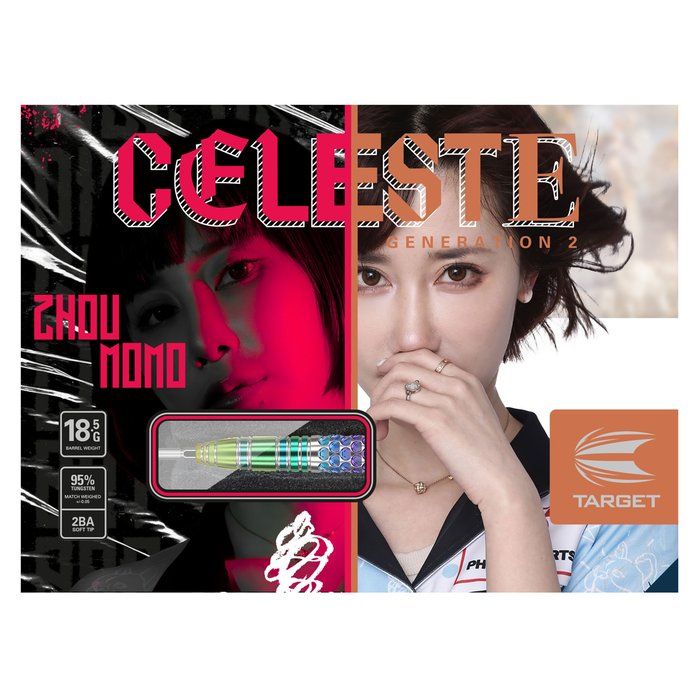Target Japan - Zhou Momo Celeste Gen2 - 95% - Steel Darts Szett - Direct Darts - 4