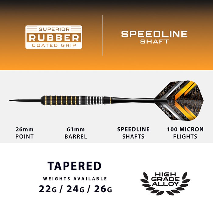 Harrows - Vulcan - Brass - Steel Darts Szett - Direct Darts - 4
