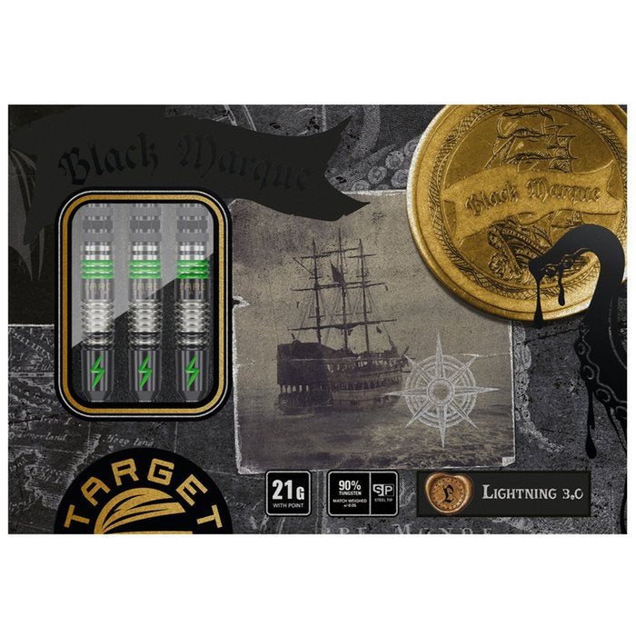 Target Japan - Black Marque Lightning 3.0 - Steel Darts Szett - Direct Darts - 4