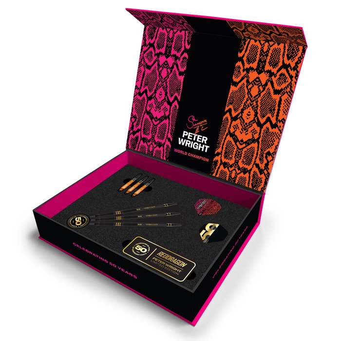 Red Dragon - Peter Wright 50 Years 90% - Steel Darts Szett - Direct Darts - 5