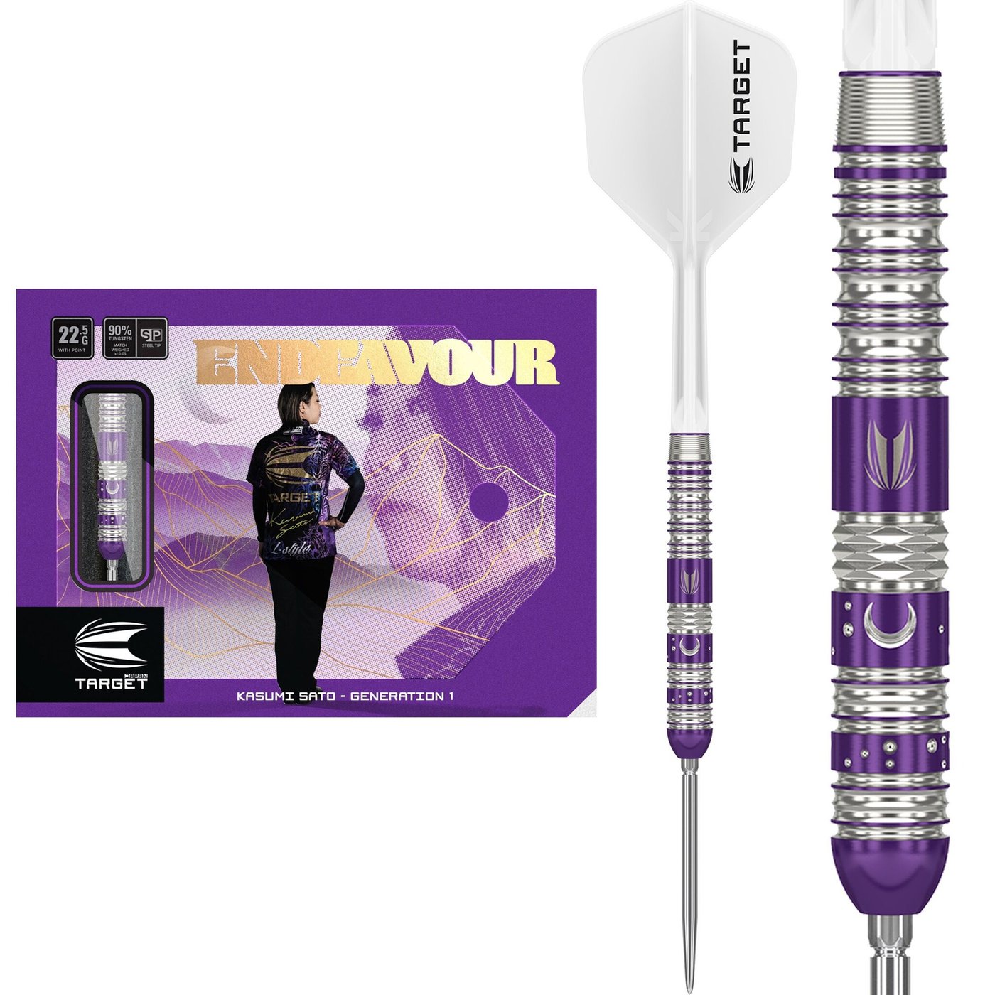 Target Japan - Endeavor - 90% - Steel Darts Szett - Direct Darts - 1