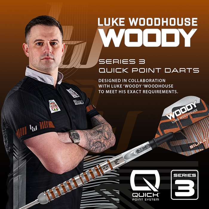 Harrows - Luke Woodhouse Series 3 90% - Steel Darts Szett - Direct Darts - 5