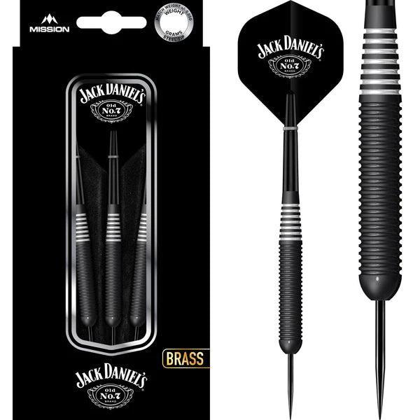 Jack Daniels - Old No7 Electro Fekete Brass - Steel Darts Szett - Direct Darts - 1