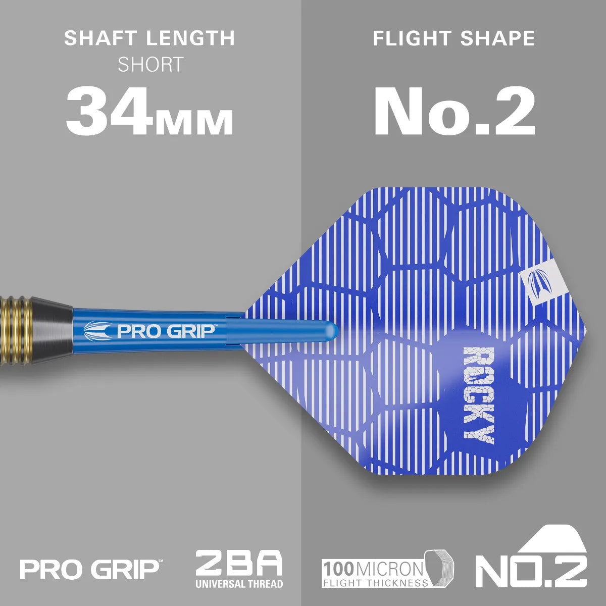 Target Josh Rock Brass Steel Darts Szett - 5