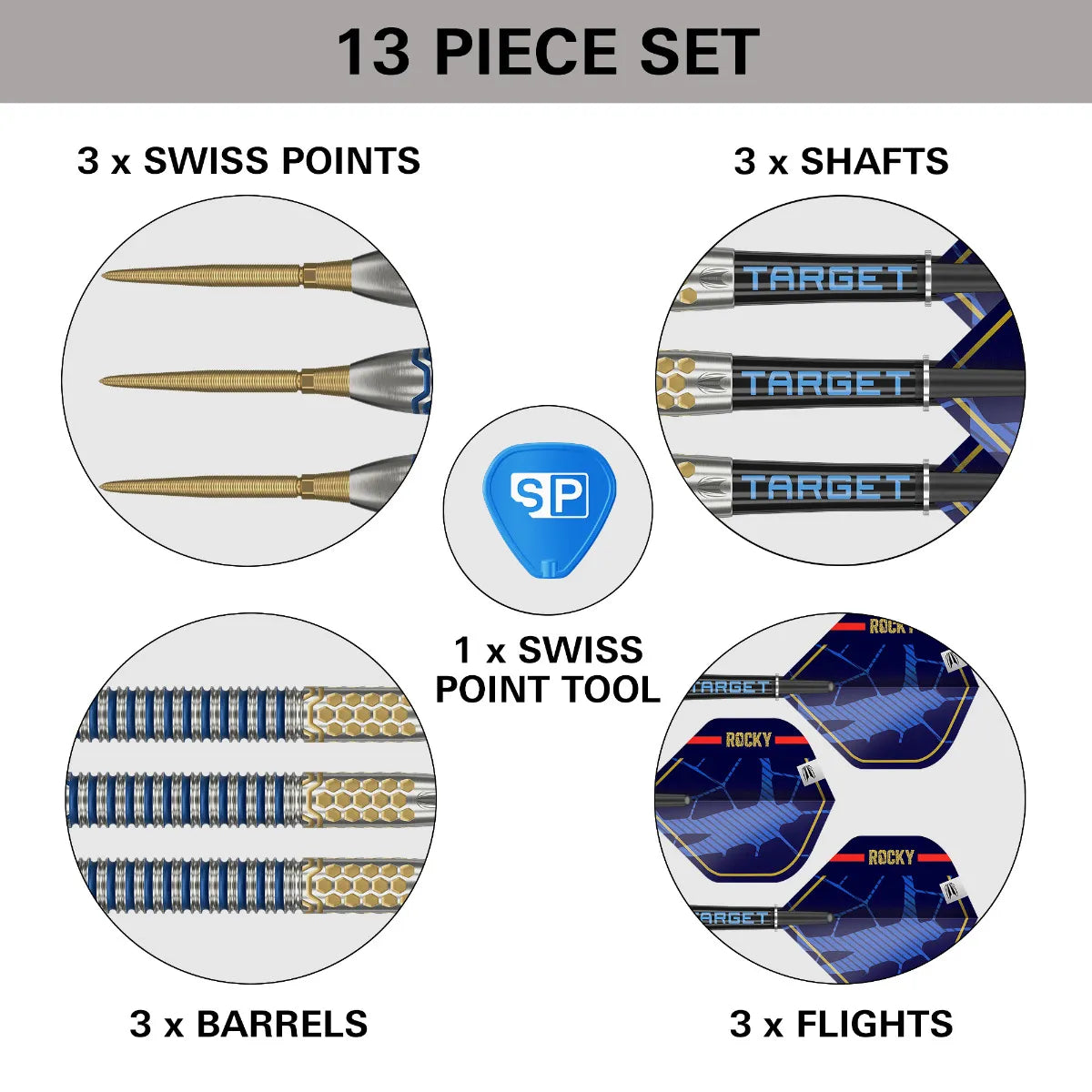 Target Josh Rock G1 90 Sp Steel Darts Szett - 2