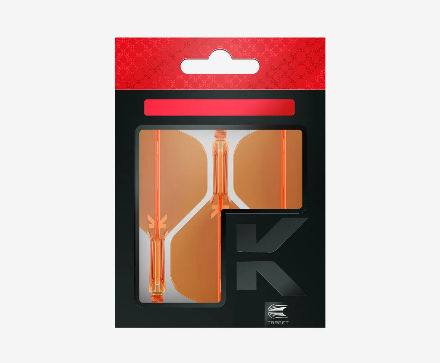 TARGET - K-FLEX - NO2 - NEON ORANGE - DARTS FEATHER/STEM
