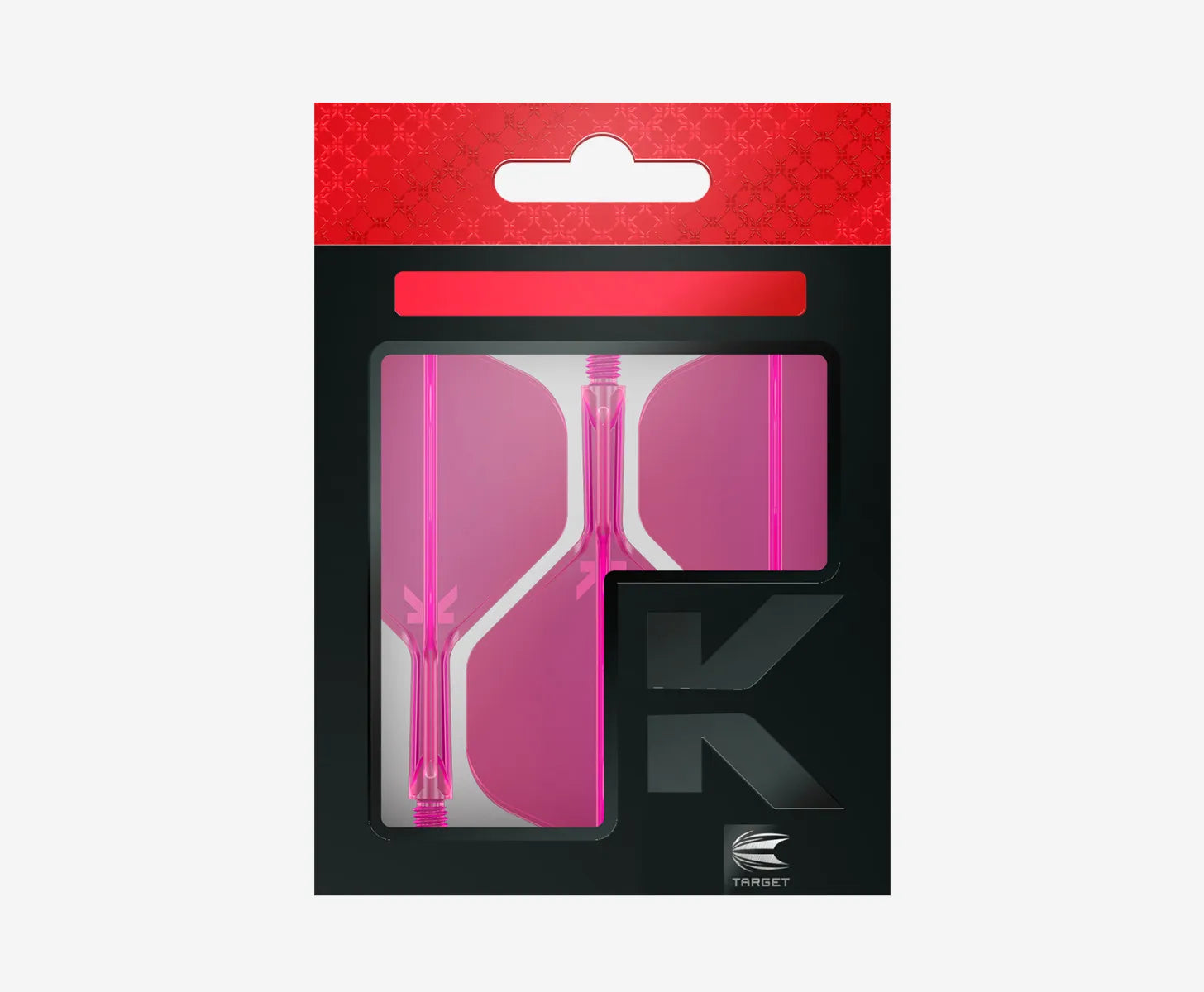 TARGET - K-FLEX - NO2 - NEON PINK - DARTS FEATHER/STEM