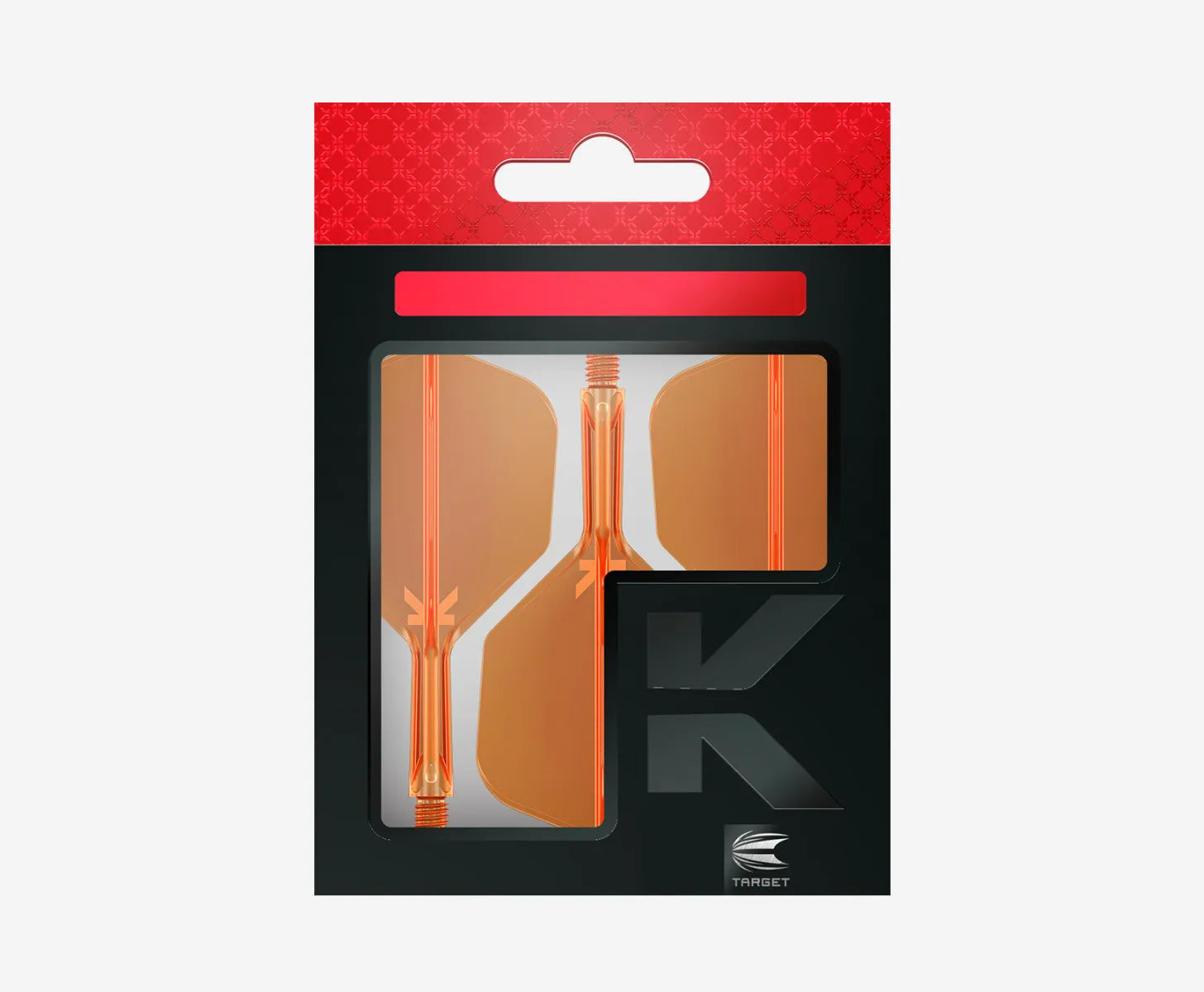 TARGET - K-FLEX - NO6 - NEON ORANGE - DARTS FEATHER/STEM