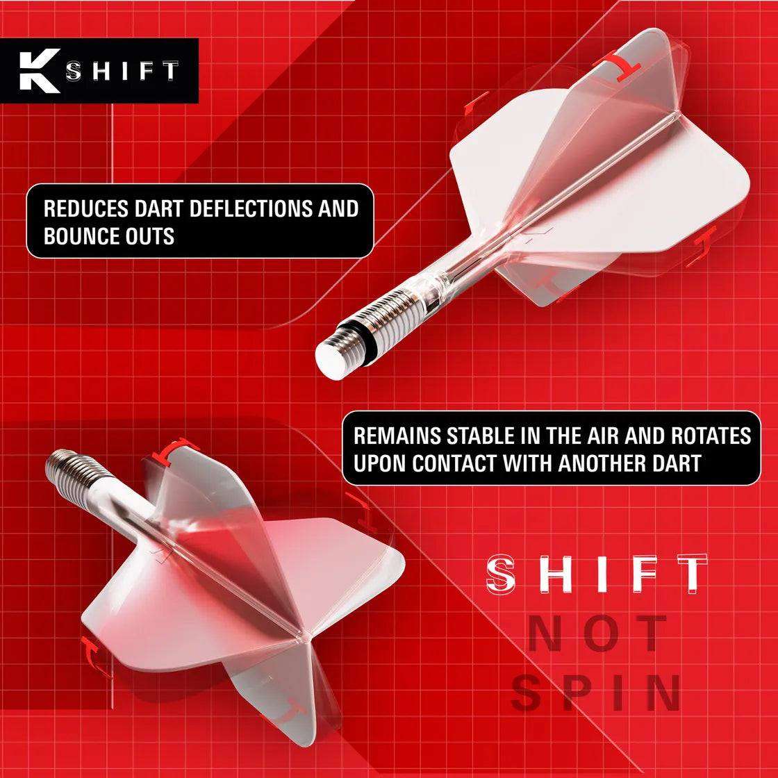 Target - K-Shift Víztiszta - No2 - Darts Toll/Szár - Direct Darts - 2