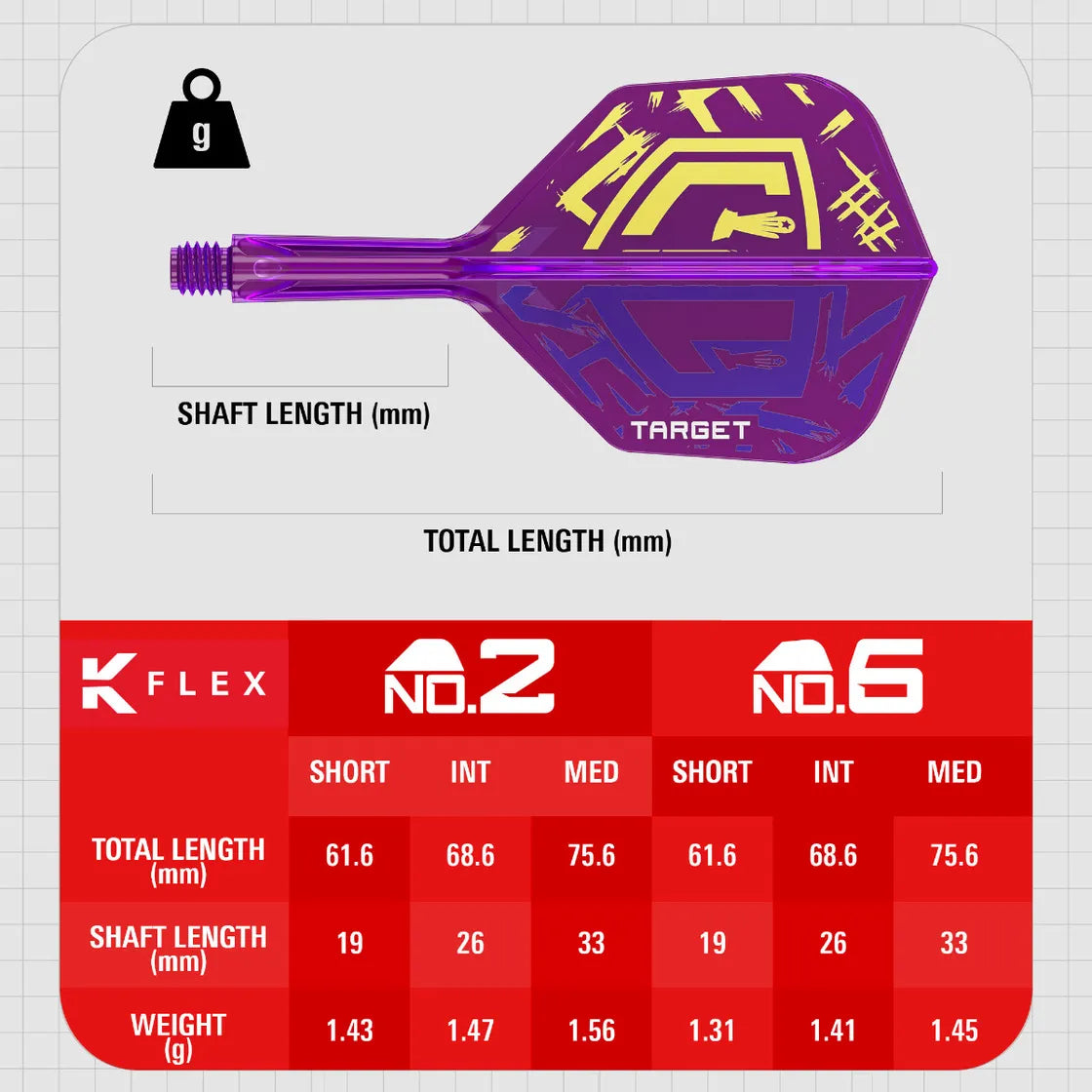 Target - K-Flex Luke Littler World Champion Edition - No6 - Darts Toll/Szár - Direct Darts - 5