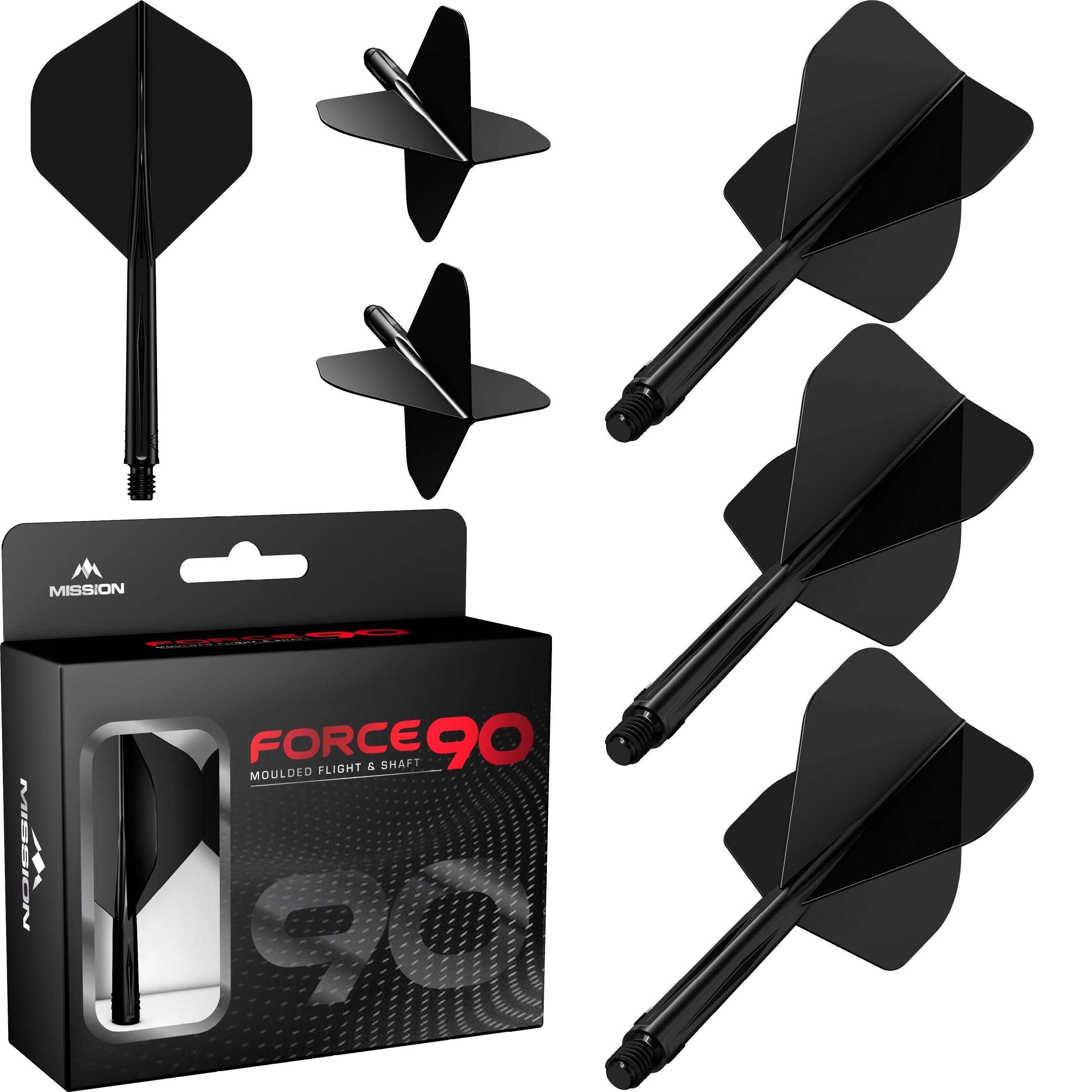 Mission - Force 90 Fekete - No2 - Darts Toll/Szár - Direct Darts - 3