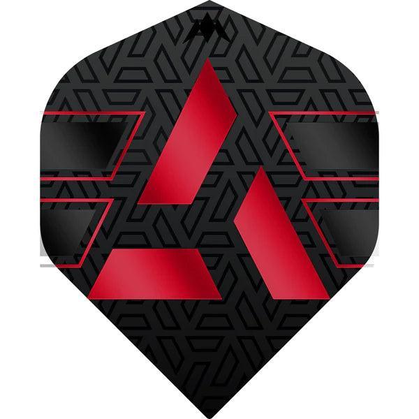 Mission - Hazard - Fekete & Piros - No2 - 100 Mikron - Darts Toll - Direct Darts - 1