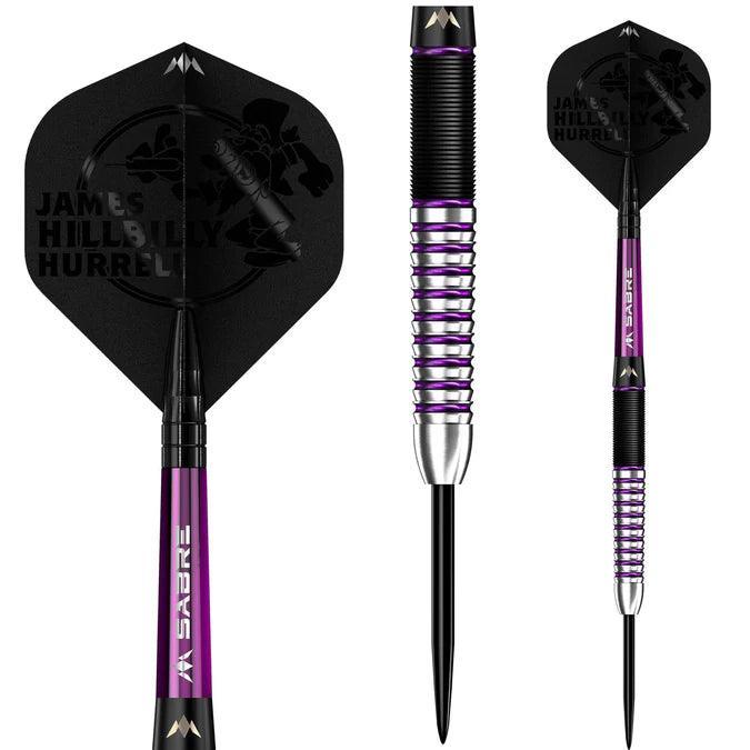 Mission - James Hurrell - Hillbilly - Fekete & Lila - 90% - Szteel Darts Szett - Direct Darts - 3