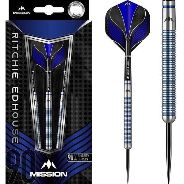 Mission - Ritchie Edhouse Kék 90% - Steel Darts Szett - Direct Darts - 1