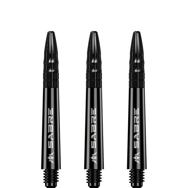 Mission - Sabre - Polikarbonát - Fekete - Fekete Top - Darts Szár - Direct Darts - 3