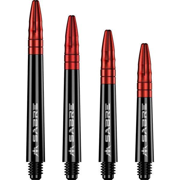Mission - Sabre - Polikarbonát - Fekete - Piros Top - Darts Szár - Direct Darts - 1