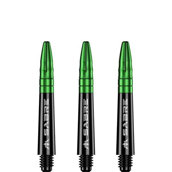 Mission - Sabre - Polikarbonát - Fekete - Zöld Top - Darts Szár - Direct Darts - 2