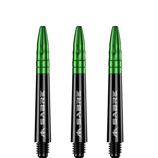 Mission - Sabre - Polikarbonát - Fekete - Zöld Top - Darts Szár - Direct Darts - 3