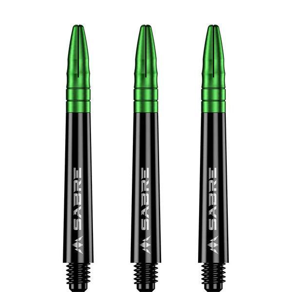 Mission - Sabre - Polikarbonát - Fekete - Zöld Top - Darts Szár - Direct Darts - 4