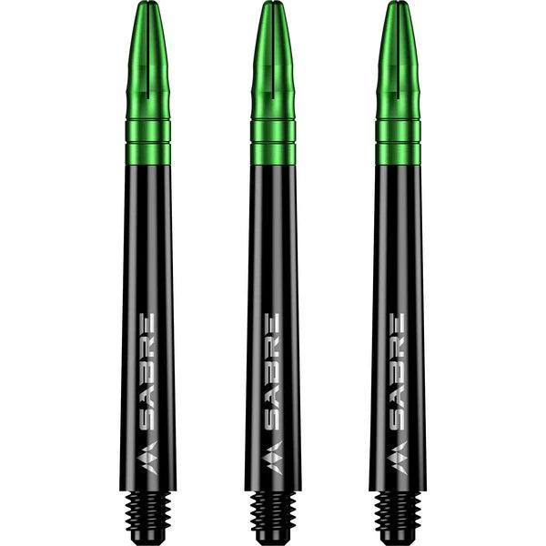 Mission - Sabre - Polikarbonát - Fekete - Zöld Top - Darts Szár - Direct Darts - 5