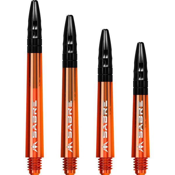 Mission - Sabre - Polikarbonát - Narancssárga - Fekete Top - Darts Szár - Direct Darts - 1