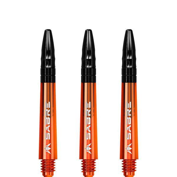 Mission - Sabre - Polikarbonát - Narancssárga - Fekete Top - Darts Szár - Direct Darts - 3
