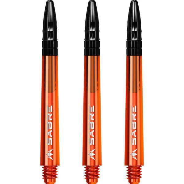 Mission - Sabre - Polikarbonát - Narancssárga - Fekete Top - Darts Szár - Direct Darts - 5
