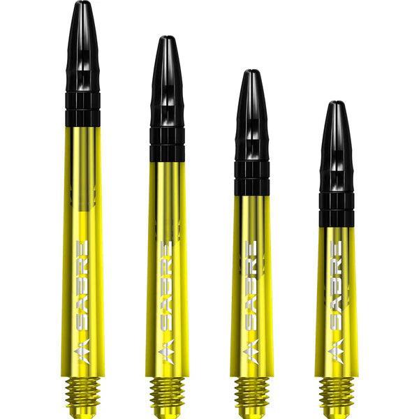 Mission - Sabre - Polikarbonát - Sárga - Fekete Top - Darts Szár - Direct Darts - 1