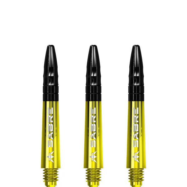 Mission - Sabre - Polikarbonát - Sárga - Fekete Top - Darts Szár - Direct Darts - 2