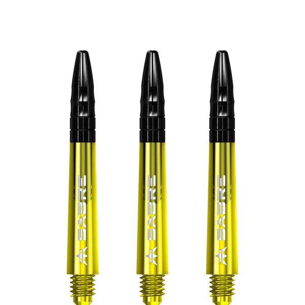 Mission - Sabre - Polikarbonát - Sárga - Fekete Top - Darts Szár - Direct Darts - 3