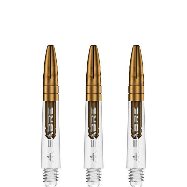 Mission - Sabre - Polikarbonát - Víztiszta - Arany Top - Darts Szár - Direct Darts - 2
