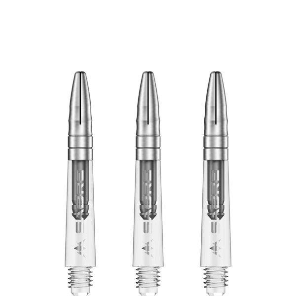 Mission - Sabre - Polikarbonát - Víztiszta - Ezüst Top - Darts Szár - Direct Darts - 2