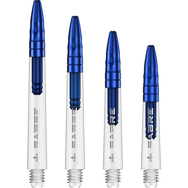 Mission - Sabre - Polikarbonát - Víztiszta - Kék Top - Darts Szár - Direct Darts - 1