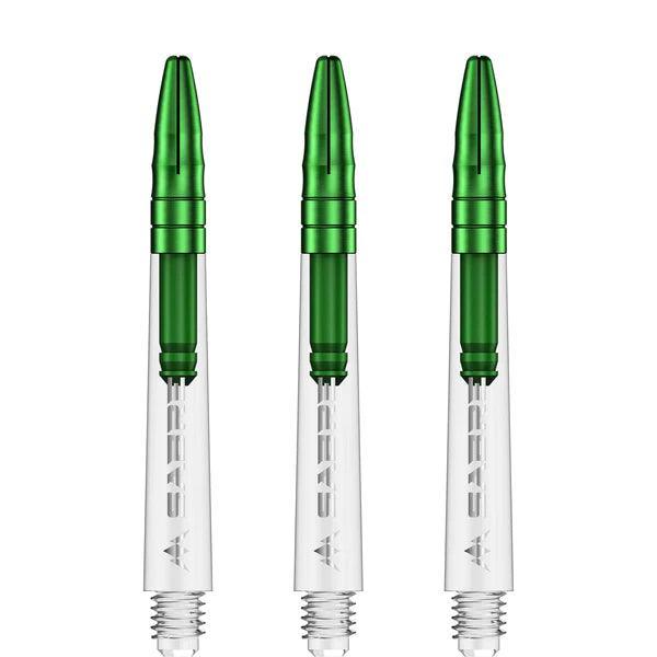 Mission - Sabre - Polikarbonát - Víztiszta - Zöld Top - Darts Szár - Direct Darts - 4