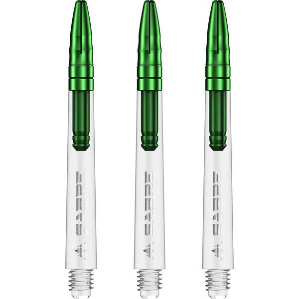 Mission - Sabre - Polikarbonát - Víztiszta - Zöld Top - Darts Szár - Direct Darts - 5
