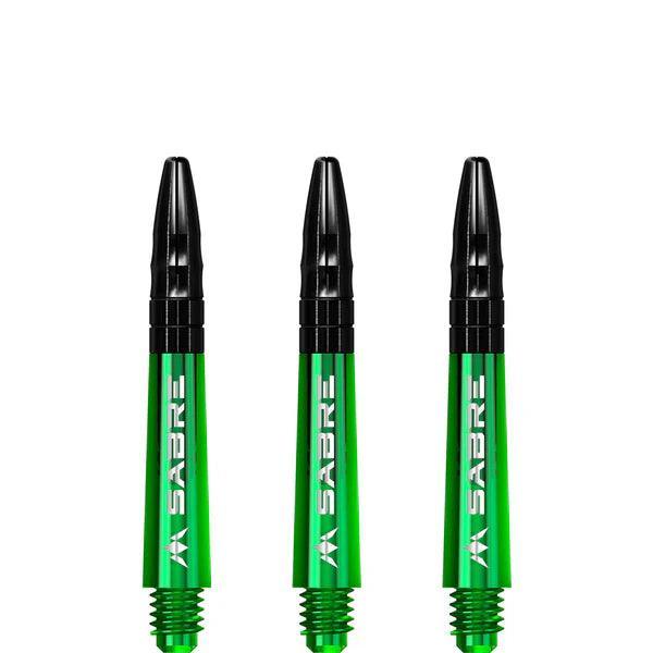 Mission - Sabre - Polikarbonát - Zöld - Fekete Top - Darts Szár - Direct Darts - 2