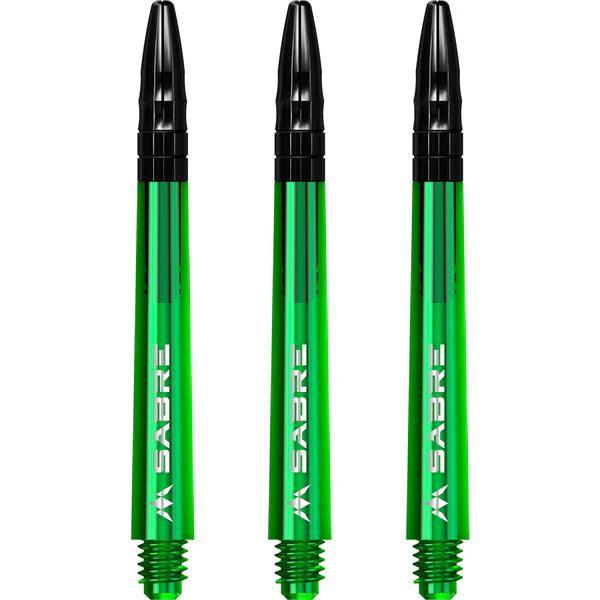 Mission - Sabre - Polikarbonát - Zöld - Fekete Top - Darts Szár - Direct Darts - 5