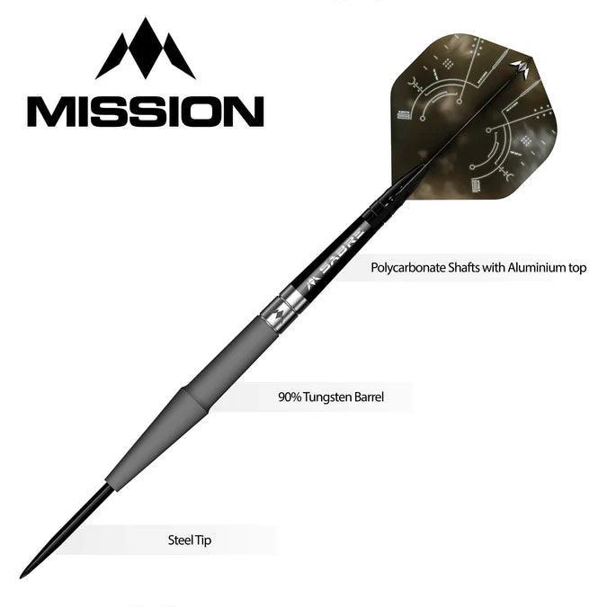 Mission - Saturn - Hyperion - 90% - Szteel Darts Szett - Direct Darts - 4