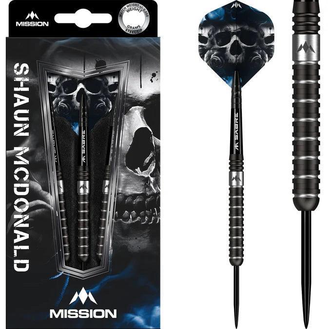 Mission - Shaun Mcdonald Fekete Pvd - 95% - Szteel Darts Szett - Direct Darts - 3