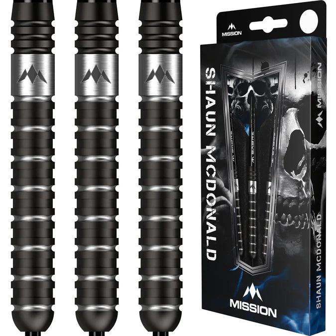 Mission - Shaun Mcdonald Fekete Pvd - 95% - Szteel Darts Szett - Direct Darts - 6