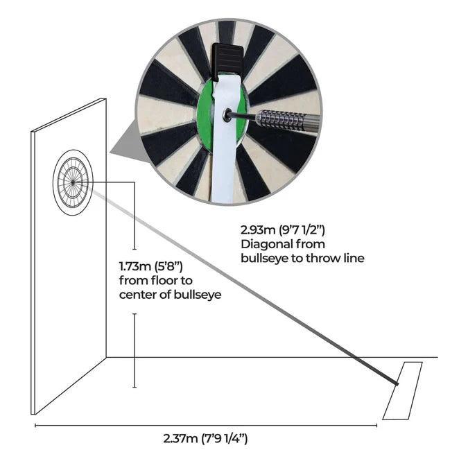 Mission - Visszatekerhető Tábla És Dobóvonal Beállító Szalag - Direct Darts - 4