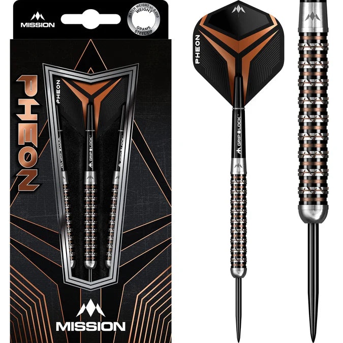 Mission - Pheon - Fekete/Bronz - Steel Darts Szett - Direct Darts - 1