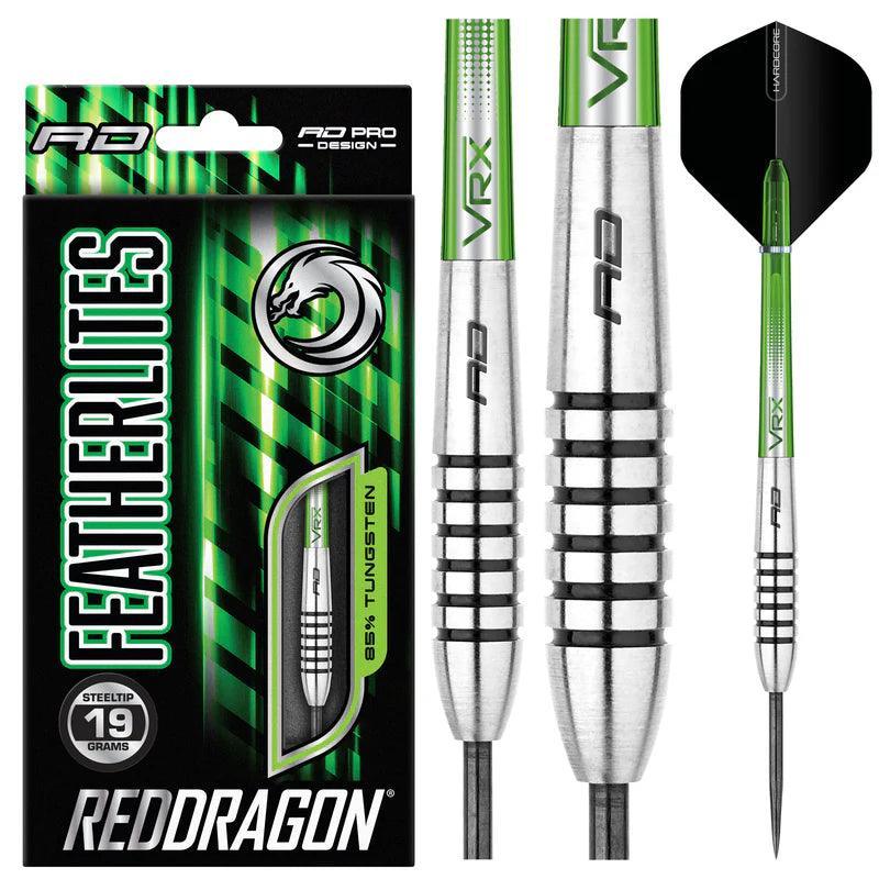 Red Dragon - Featherlite V9 - 85% - Steel Darts Szett - Direct Darts - 2