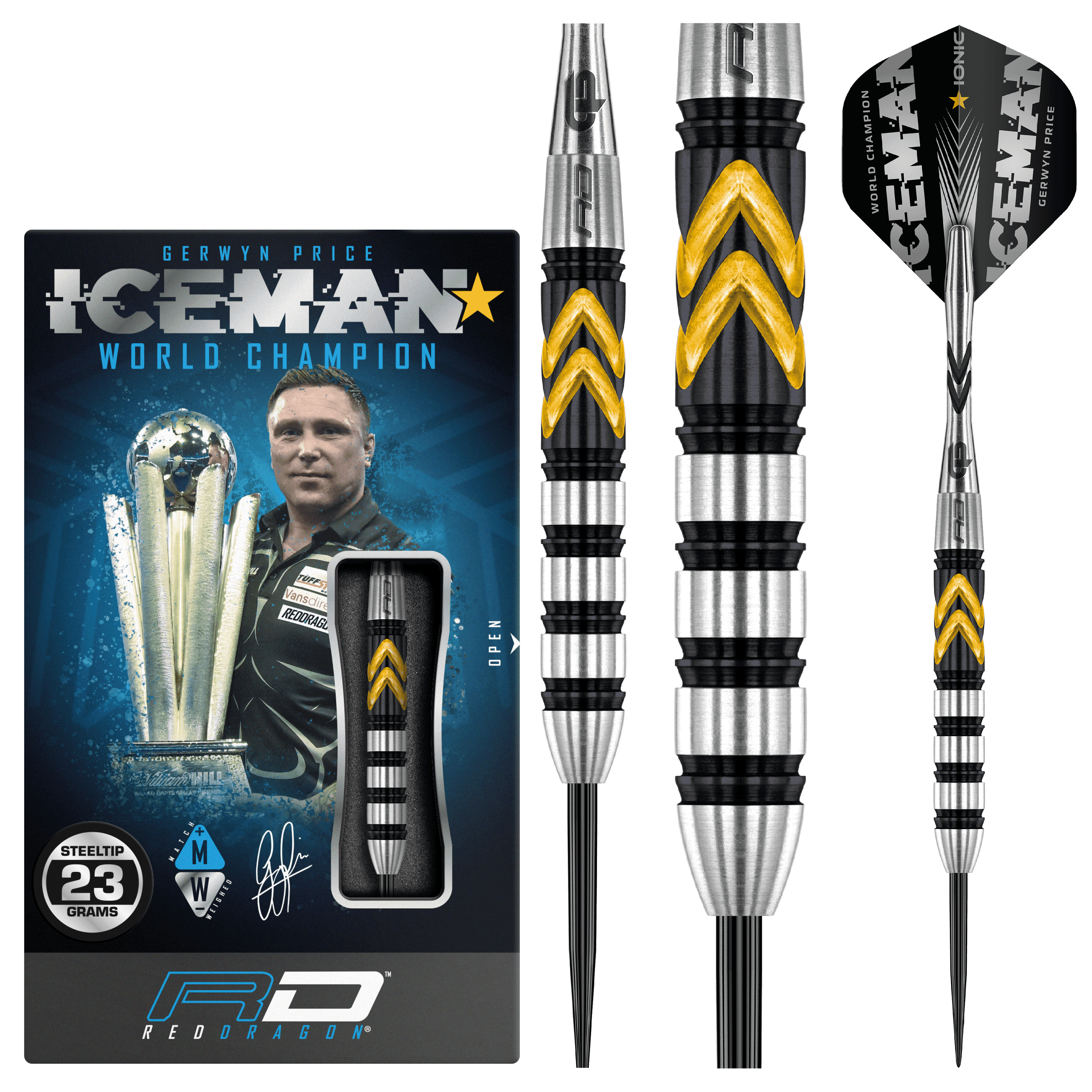 Red Dragon - Gerwyn Price Thunder Se 90% - Steel Darts Szett - Direct Darts - 2