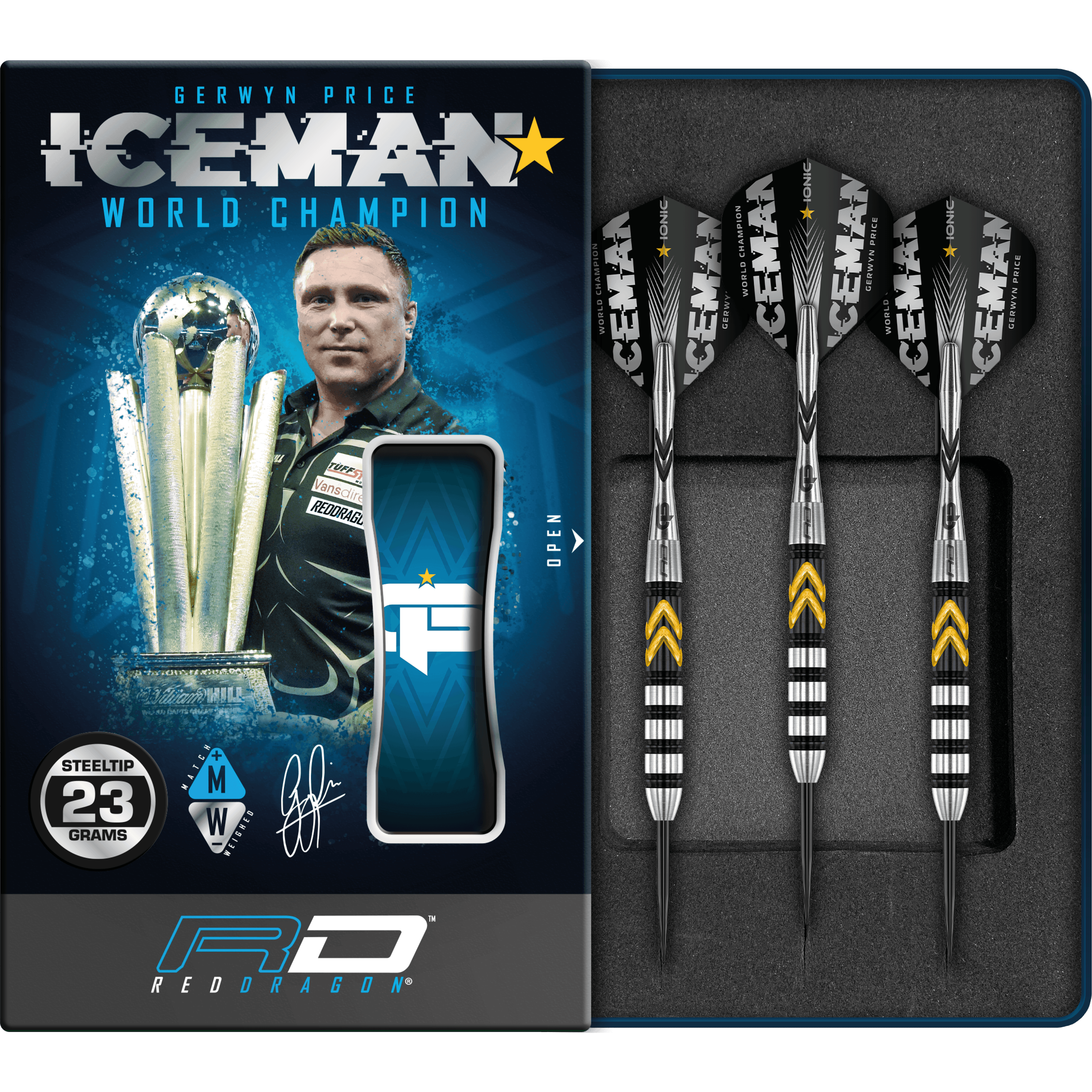 Red Dragon - Gerwyn Price Thunder Se 90% - Steel Darts Szett - Direct Darts - 4