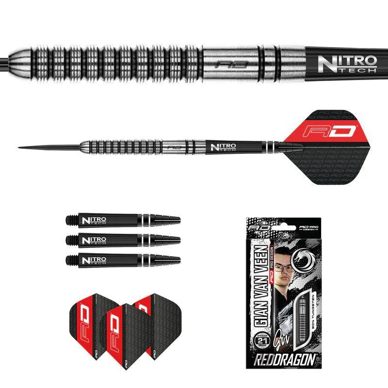 Red Dragon - Gian Van Veen - 90% - Steel Darts Szett - Direct Darts - 5