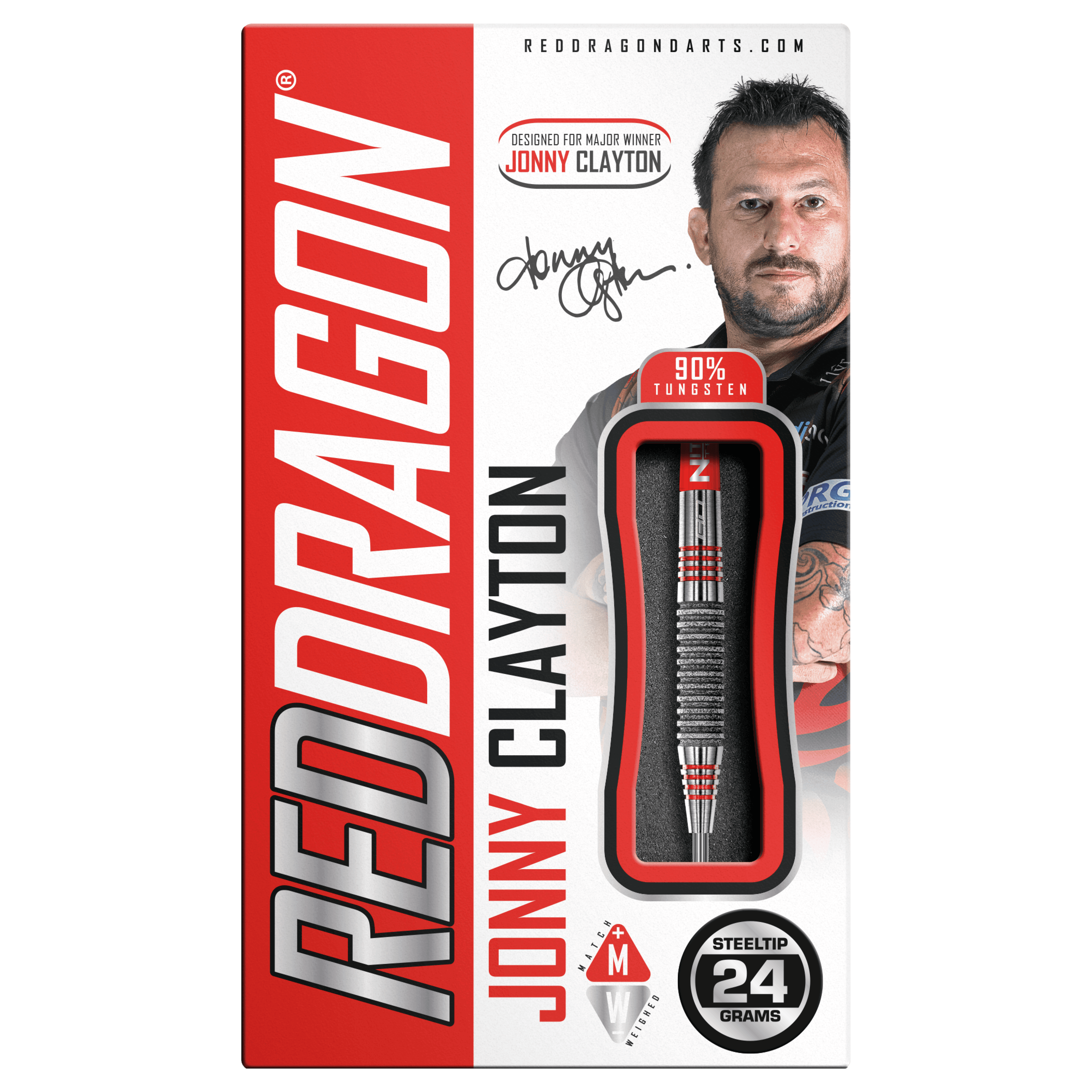 Red Dragon - Jonny Clayton Element 90% - Steel Darts Szett - Direct Darts - 4